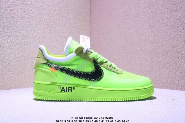 公司级Off White X Nike Air Force 1 ‘07 原楦头原纸板 打造纯正低帮空军版型 专注外贸渠道 全掌内置蜂窝气垫 原盒配件 原厂中底钢