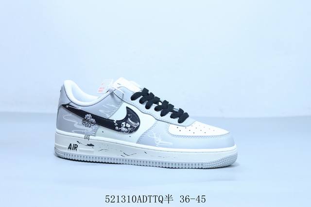 nike Air Force 1 Af1耐克 空军一号休闲板鞋 骷髅头 货号 Lv0506-220 521 Adttq半 36-45