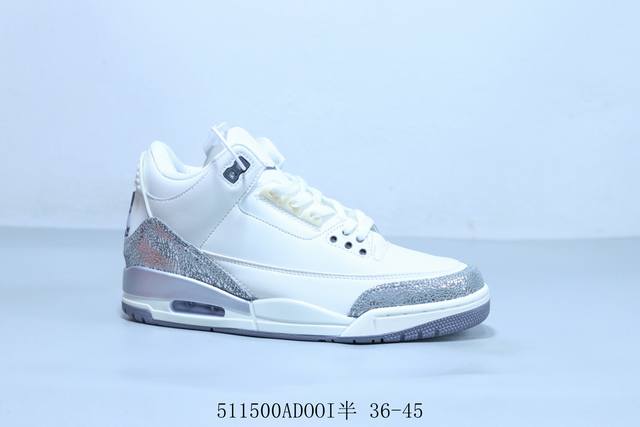 乔丹Air Jordan 3 Retro Black Gold . 迈克尔 乔丹Aj3代中帮复古休闲运动文化篮球鞋 货号 Ck9246-100 511500Ad