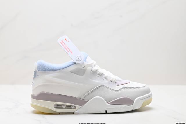 真标Nike Air Jordan 4 Rm 防滑 低帮 复古篮球鞋 货号:Ib8862-141 尺码:36 36.5 37.5 38 38.5 39 40 4