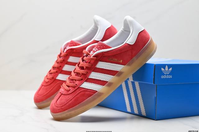 真标Adidas Originals Gazelle Indoor 阿迪达斯 三叶草休闲防滑耐磨低帮板鞋 官方货号:Ig3677 尺码:36 36.5 37 3