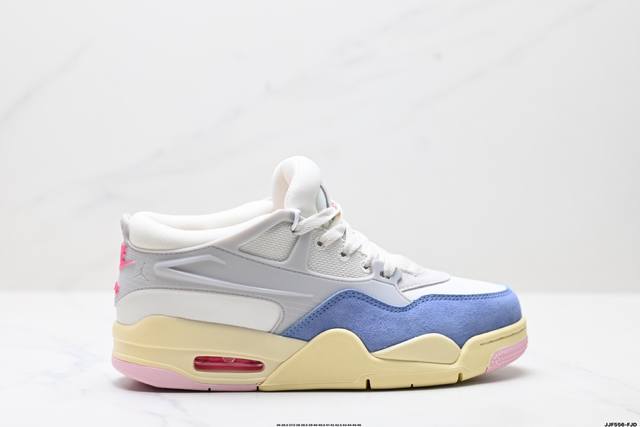 真标Nike Air Jordan 4 Rm 防滑 低帮 复古篮球鞋 货号:Ib8857-141 尺码:36 36.5 37.5 38 38.5 39 40 4