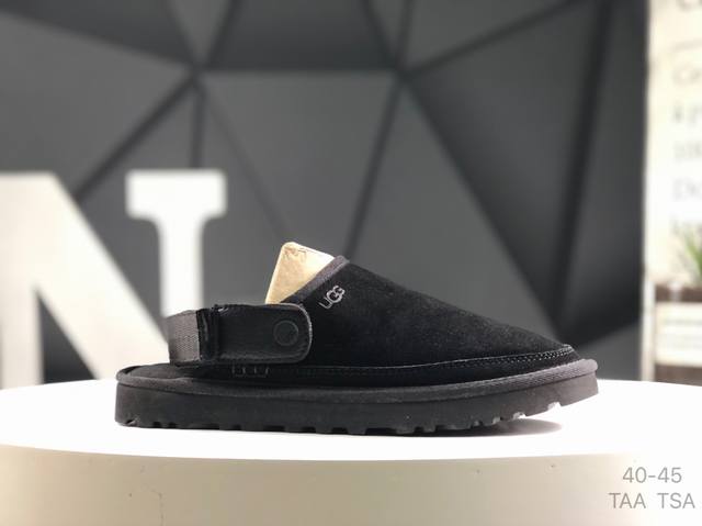 ugg休闲居家经典 拖鞋 半拖 男款 码数：40-45 Taa Tsa 货号：M 1142172