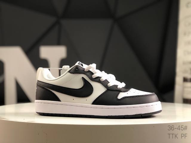 耐克 Nike Court Borough Low 低帮百搭透气休闲运动板鞋男女鞋 经典耐用的设计，兼顾舒适脚感和出众风范，演绎匠心之作。结构性的支撑贴合感结合
