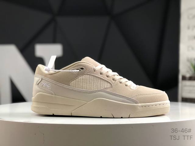 真标带半码 耐克 Who Decides War X Nike Jordan Flight Court Ate 搭防滑耐磨 低帮 耐克复古篮球鞋 货号:Fz98