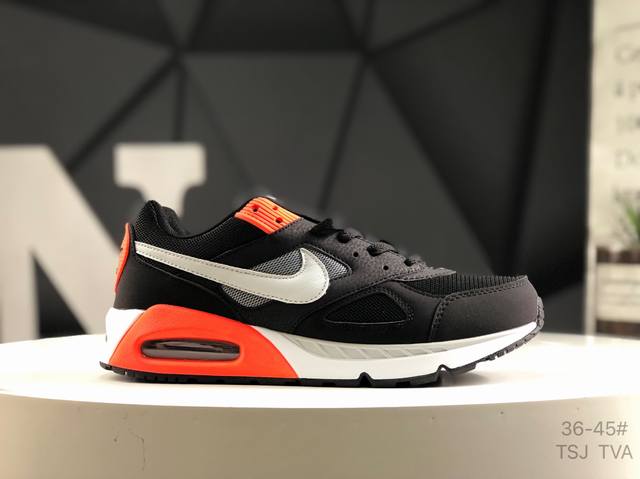 真标带半码Nk Air Max Ivo 关联系列低帮气垫百搭休闲运动慢跑鞋 选用网眼鞋面 脚感舒适透气 鞋舌、鞋侧及后跟处饰有品牌标识 简约大气又时尚 采用经典
