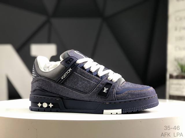 路易威登 Louis Vuitton Lv路易威登板鞋 乘风破浪的姐姐争先种草款,舒适透明底和百搭性霸屏整个时尚娱乐圈，正品1:1套楦复刻，细节调整完美主义！鞋