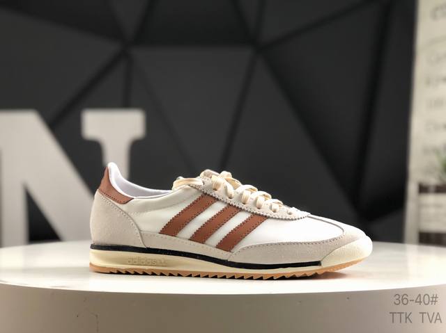阿迪达斯 Adidas Wmns Sl72 Og 系列德训足球风百搭低帮休闲运动板鞋 目前市面最高版本 正确完美版型 正确粗翻毛皮采用高弹Eva+Model+R