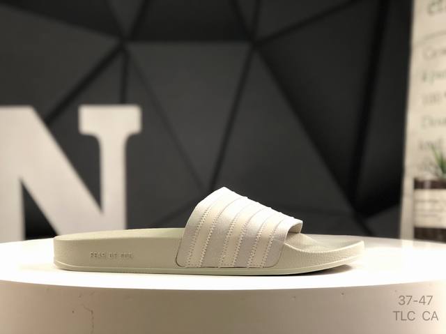 阿迪达斯 Fear Of God X Ad Originals Unisex Ih2273 联名款 阿迪一字 拖鞋 #简约大方的造型设计，给人以随性休闲的时尚格