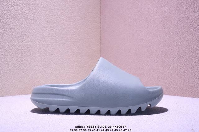 adidas阿迪达斯Yeezy Slide 椰子拖鞋侃爷一字拖沙滩防滑凉拖鞋 Xm0514Q657