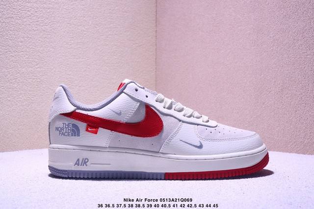 海外限量发售！公司级Nike Air Force 1 '07 Low “北面联名--黑米灰”空军一号 低帮 运动鞋 休闲鞋 折边针车 工艺难度大 原楦头原纸板