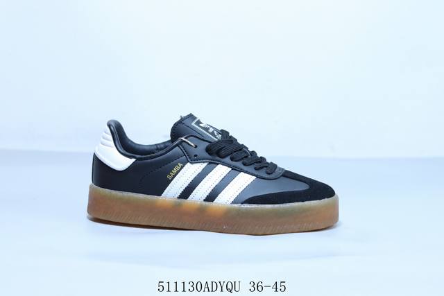 adidas 阿迪达斯Wales Bonner Japan联名日式Samba德训鞋情侣款复古运动板鞋休闲鞋 厚底 货号 Js4500 511 Adyqu 36-