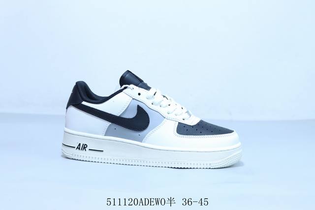 耐克 Nike Air Force 1 Af1耐克 低帮 空军一号休闲板鞋 灰黑 货号 Ci0919- 511 Adewo半 36-45