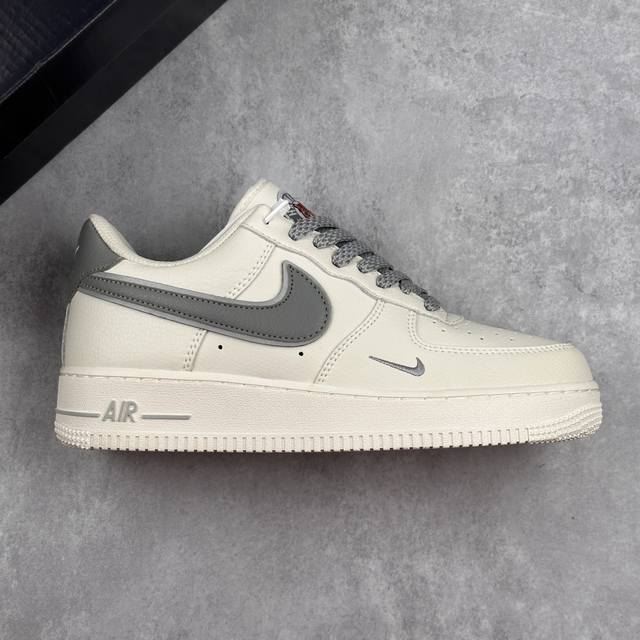 本地 核心私 公司级Nike Air Force 1 Low '07 米灰小勾 满天星低帮空军一号休闲板鞋 客供高亮3M反光 定制头成皮料 定制鞋盒 原楦原纸板