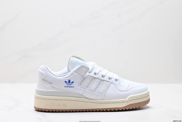 真标Adidas Forum Low Cl三叶草低帮 经典魔术贴复古板鞋 男女潮流头层皮休闲鞋 官方货号:Ig3900 尺码:36 36.5 37 38 38.
