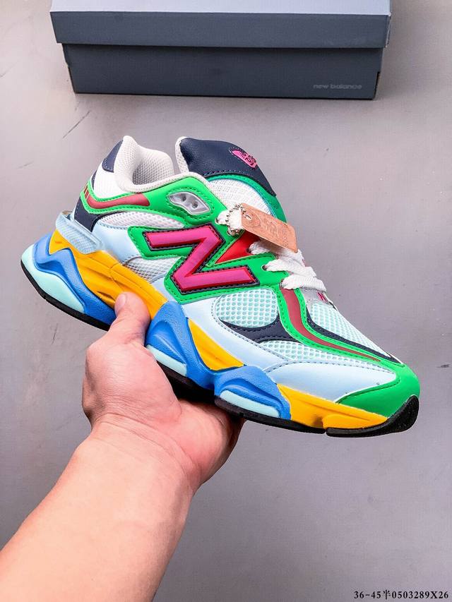 new Balance 又带来了新鞋型 9060 ，并且是与芝加哥街头品牌 Joe Freshgoods 的联名款。鞋身主体采用了类似 990 系列的设计风格，
