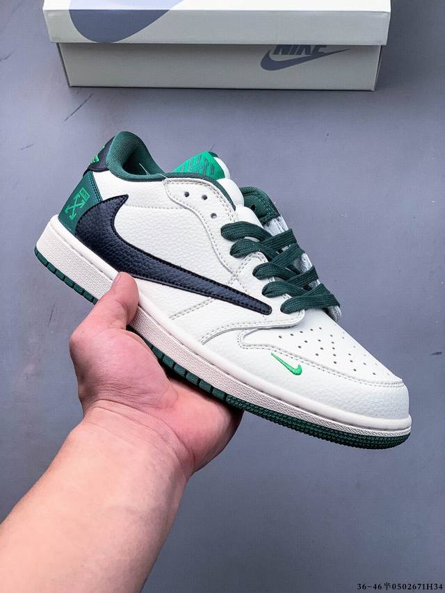 公司级头层！耐克Nike Air Jordan 1 Low Aj1乔1 倒勾低帮潮流缓运动休闲板鞋。Aj1 低帮拼接 完美版型真头层牛皮# 内置缓震气垫 原鞋开