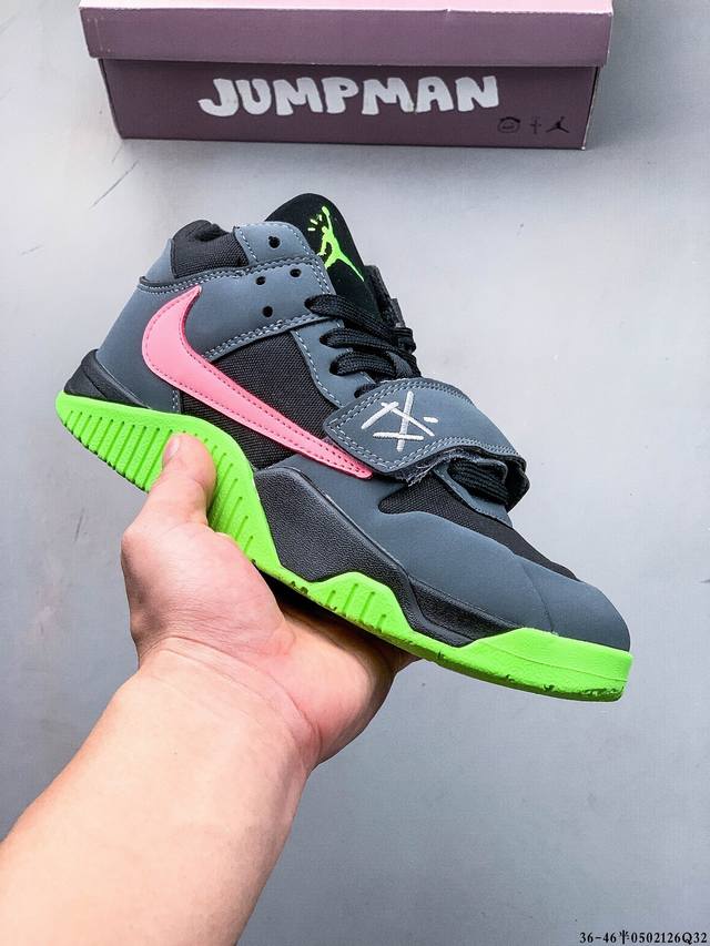 travis Scott X Jordan Cut The Check 联名倒钩休闲板鞋！原楦原纸板开发 原盒原配 超高清洁度 新鞋型！ 0502126Q32