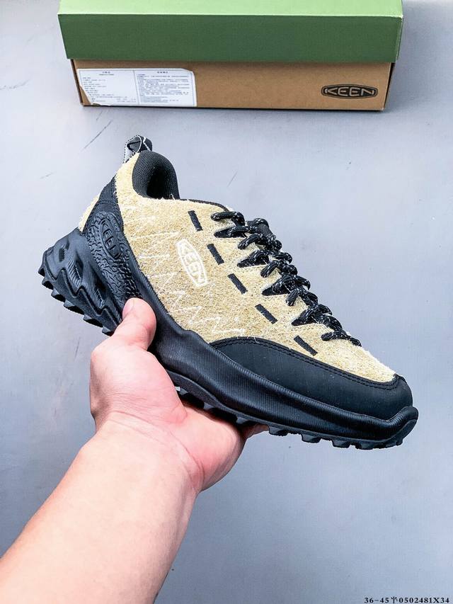 公司级！Keen 科恩2025新款Jasper Zionic山系厚底耐磨运动休闲鞋 Jasper Zionic 拥有一个有着侵略性铆钉造型的高牵引力橡胶大底，可