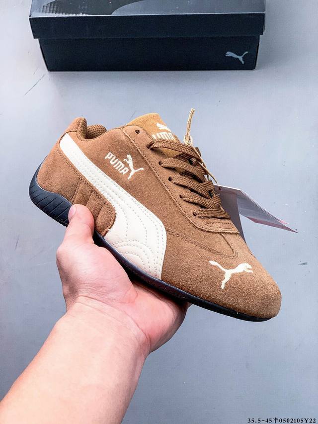 集图 Puma Speedcat The Open Yy彪马 防滑耐磨时尚运动休闲鞋 支持侧踏时的踏步工作 即使在健身房等使用环境中也能确保透气性 像吸盘一样的
