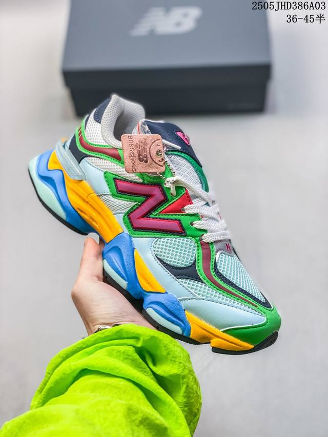 公司级New Balance 公司级版本 Nb9060 联名款 复古休闲运动慢跑鞋 鞋款灵感源自设计师本人对夏日的怀日回忆。鞋面大身由空间双格及磨砂鞋面拼接而生