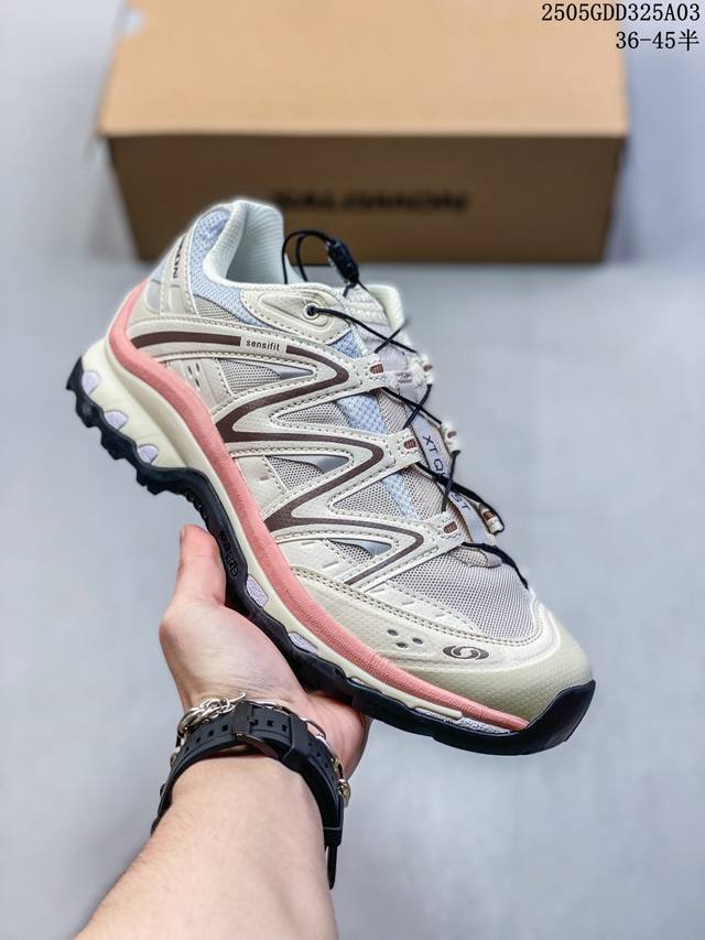 公司级Salomon Xt-Quest Adv ” Beige “ 萨洛蒙 探索者系列户外越野跑鞋 474787 33鞋面采用Sensifit贴合技术 全方位贴