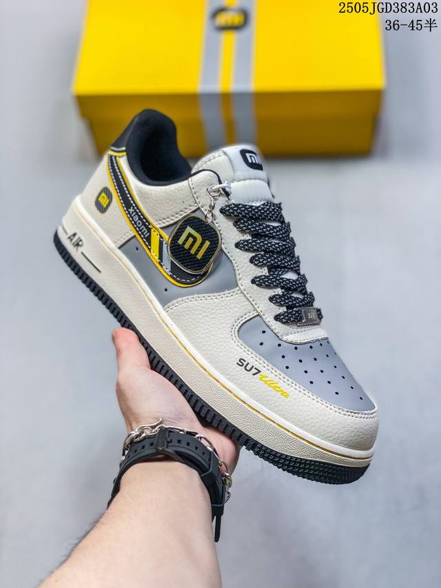 爆款补齐 海外限量发售！公司级Nike Air Force 1 '07 Low “小米联名 Su7Ultra”空军一号 低帮 运动鞋 休闲鞋 折边针车 工艺难度