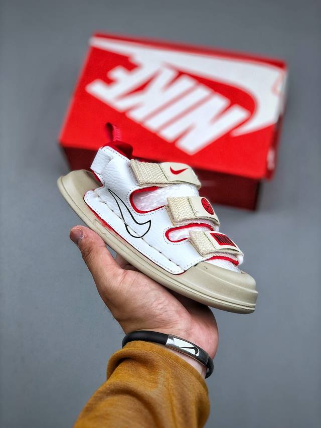 z 2025耐克夏季新款轮胎底儿童凉鞋魔术贴运动休闲童鞋Nike男女童软底包头网鞋韩版帅气炸街一脚蹬登山凉鞋官网潮牌镂空韩版涉水鞋防滑底透气户外轻便沙滩凉鞋尺码