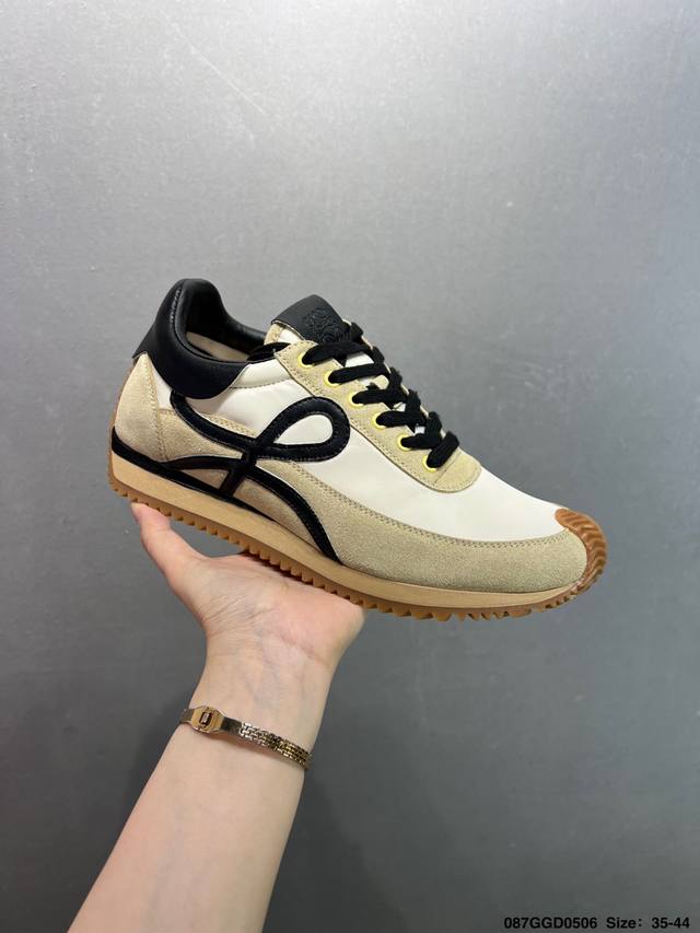 公司级罗意威 Loewe 2025 Ballet Runner 早春新款爆款芭蕾舞鞋 不对称鞋头造型 外贸出口订单 广东原厂 作为Loewe的标志性设计 超柔软