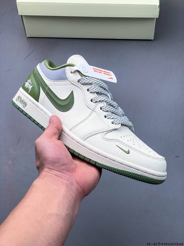 公司级头层！耐克Nike Air Jordan 1 Low Aj1乔1 倒勾低帮潮流缓运动休闲板鞋。Aj1 低帮拼接 完美版型真头层牛皮# 内置缓震气垫 原鞋开