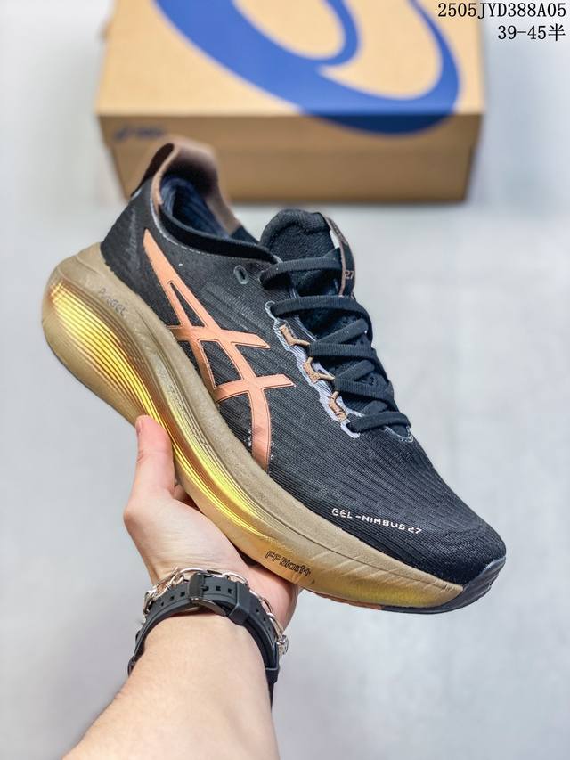真标带半码 Asics亚瑟士新款Gel-Nimbus 27男女子跑步鞋减震透气回弹专业运动鞋 尺码：见图 编码：05Jyd388A05