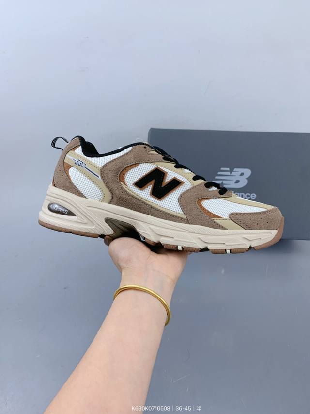 balance 530 复跑古鞋 厚底老爹鞋 缓震运动慢跑鞋。Nb530这鞋双确实是Nb家经复典古款式之一，以全科新技诠释，成打功造530鞋款。鞋面保在持530
