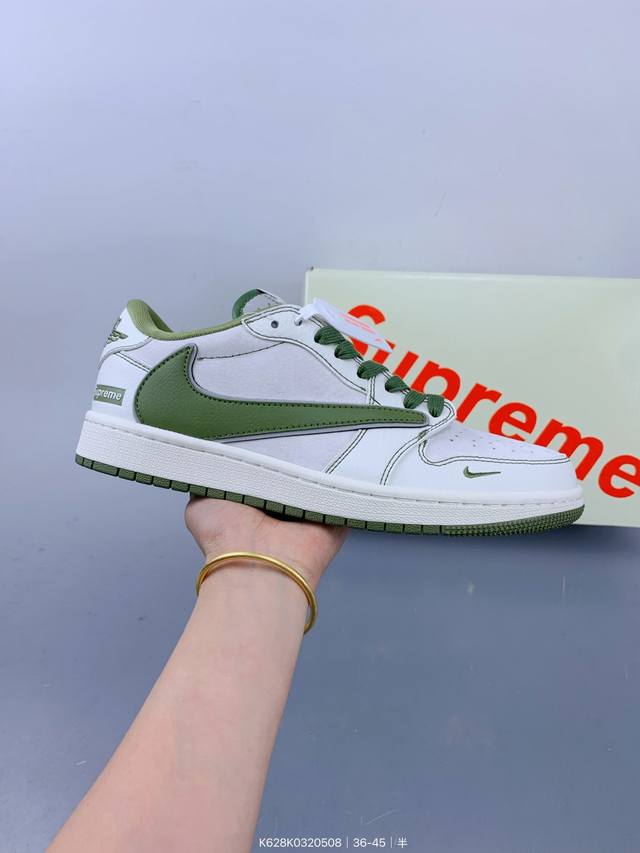 nike Jordan Air Jordan 1 高端定制 低帮 复古 减震 防滑 耐磨 篮球鞋 定制鞋盒 大厂纯原品质出货 超高清洁度 皮料切割干净无任何毛边