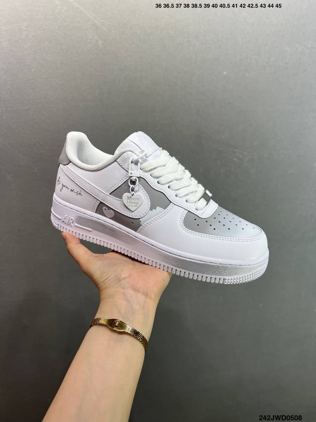 公司级 Nike Air Force 1 Low’07 空军一号低帮休闲板鞋 定制皮料 原楦原纸板 纯正空军版型 内置全掌气垫 货号：男 Cw2288-114