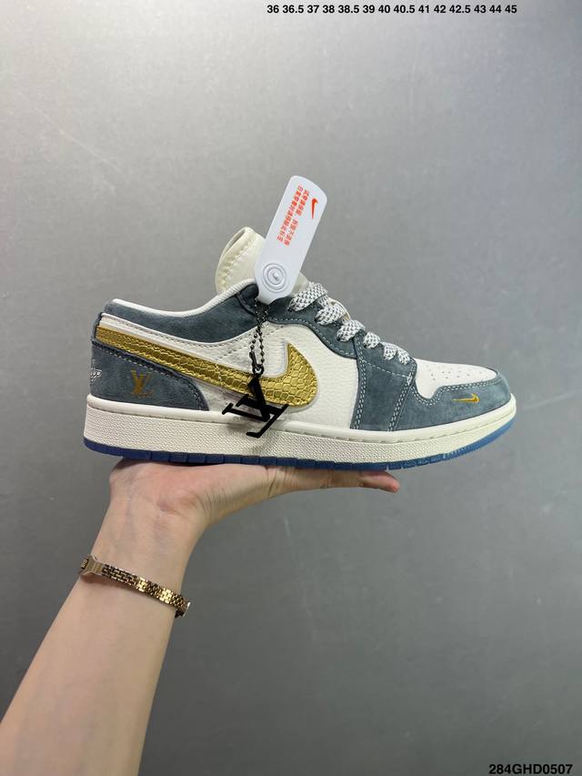 公司级Nike Air Jordan 1 Low 定制配色 定制Aj联名-高端定制 低帮复古文化板鞋 #定制鞋盒 大厂纯原品质出货 超高清洁度 皮料切割干净无任