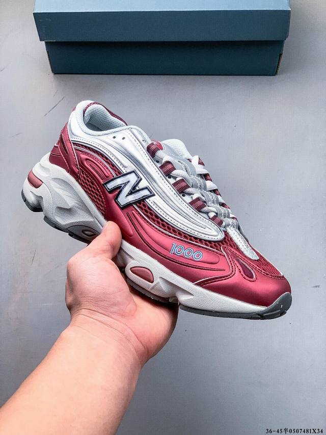 集图 原楦原纸版开发版型#小红书穿搭款式，Nb新百伦New Balance 1000 系列低帮复古老爹风休闲运动跑步鞋 货号:M1000Sl 0507481X3