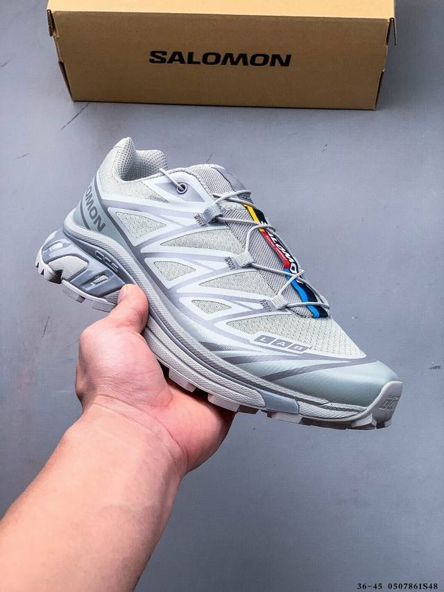salomon Xa Pro Xt-6 Expanse 萨洛蒙户外越野跑鞋 鞋面采用Sensifit贴合技术 全方位贴合包裹脚型 鞋跟部鞋底牵引设计 提供强大的