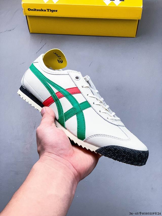集图 Onitsuka Tiger鬼塚虎Mexico 66 Sd复古休闲鞋运动鞋 Mexico 66 Sd保留经典之作Mexico 66的特色设计元素，如Oni