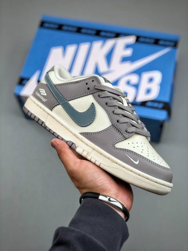 nike Sb Dunk Low X The North Face 巴黎世家联名 白灰蓝勾 纯原大厂出品 极力推荐原装头层材料 独家版型蒸餾加工帶來的是更好的视