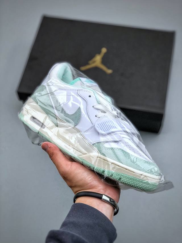 nike Air Jordan Legacy 312 Low 米白薄荷绿 原厂私磨 原厂纸板 原厂盒装 完美走线 进口头层皮 致力打造精致。乔丹篮球鞋系列 号称