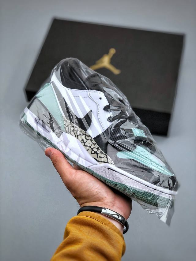 air Jordan Legacy 312 Low Aj312 白绿 头层 魔术贴三合一板鞋 Cd7069 109 尺码：36-46 半