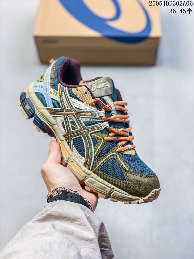 asics 亚瑟士 Gel-Kahana 8 男女鞋越野跑步鞋抓地稳定运动鞋缓震耐磨跑鞋。Gel-Kahana系列为实用级越野跑鞋，融合机能和户外潮流强势回归，