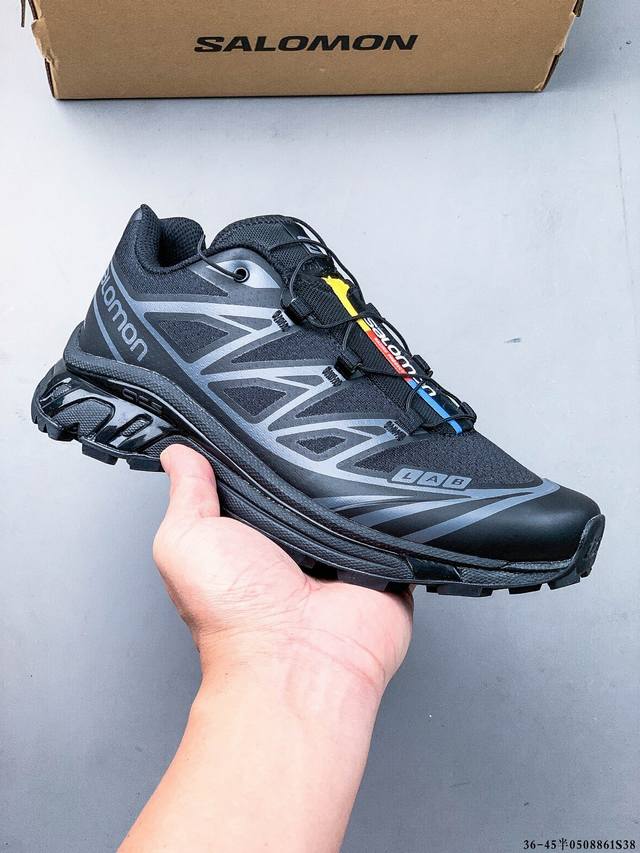 集图 Salomon Xa Pro Xt-6 Expanse 萨洛蒙户外越野跑鞋 鞋面采用Sensifit贴合技术 全方位贴合包裹脚型 鞋跟部鞋底牵引设计 提供