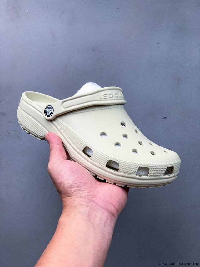 集图 东莞大厂订单 Crocs 卡洛驰 洞洞鞋 明星经典款 大底厚度约2Cm 轻便增高 经典热销系列 经典主推 永不过时 高品质跑量版本 0508203F10
