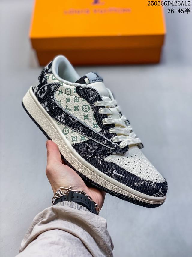 海外爆款限量发售！Travis Scott X Fragment Design X Jordan Air Jordan 1 Low Og Sp “Lv路易威登联