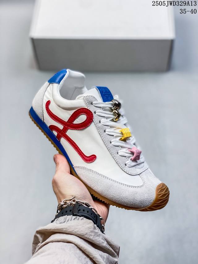 特价福利 罗意威Loewe Ballet Runner Sneakers 芭蕾舞 系列阿甘复古风德训薄底百搭休闲运动鞋 市面最高性价比 实体平台跑量 主打推荐好