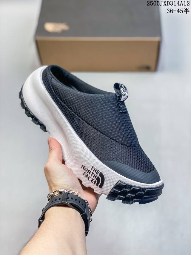 户外轻旅者鞋履,著名户外品牌-北面 The North Face Never Stop Mules 绝不放弃系列穆勒风低帮轻量厚底户外风半拖休闲运动鞋 Nf0A