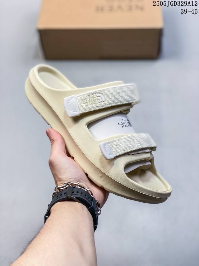the North Face 北面 潮流时尚户外百搭休闲柔软舒适厚底 防滑防磨一字拖鞋 实拍调校N版已经零色差零失真 百分百还原实物色彩所见即所得 不存在货不对