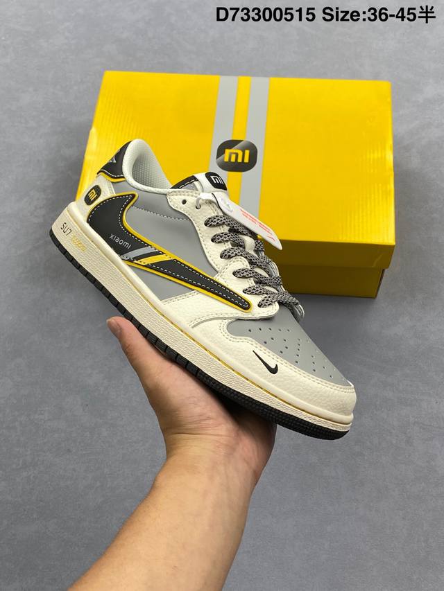 定制球鞋 Travis Scott X Fragment Design X Air Jordan 1 Low Og Sp Aj1 小米联名 Su7-Ultru