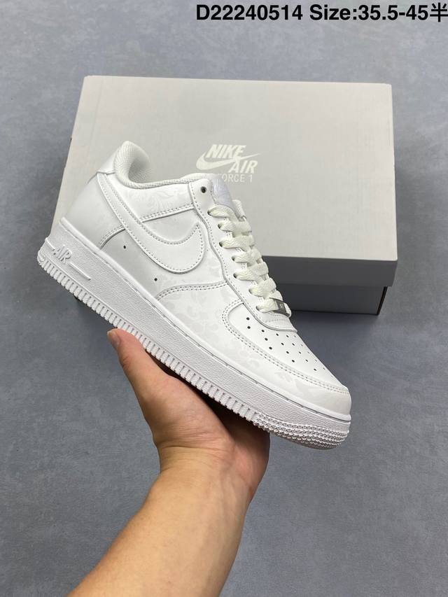 nike Air Force 1 Low’07 空军一号低帮休闲板鞋 定制皮料 原楦原纸板 纯正空军版型 内置全掌气垫 货号：男 Cw2288-114 女 Dd